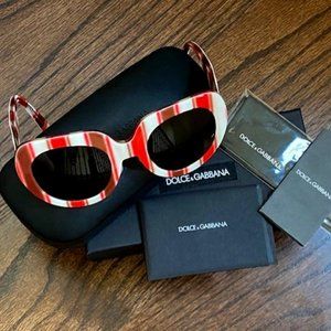 Dolce & Gabbana Multicolor Striped Sunglasses
